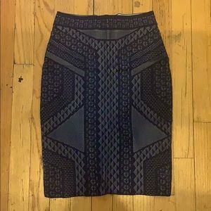 BCBG power print skirt